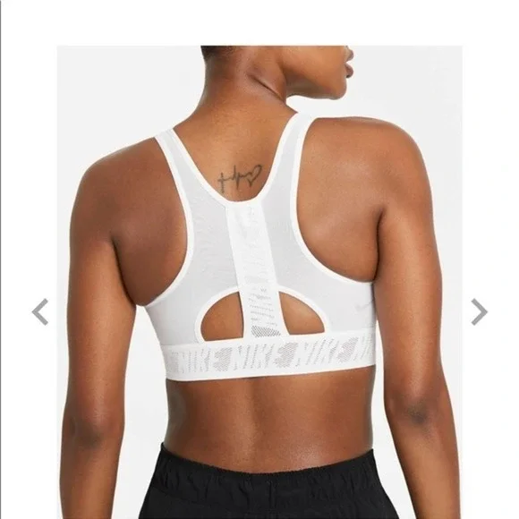 Nike Ultrabreathe Women's Large Off White Medium-support Non-padded Sports Bra - Picture 8 of 8